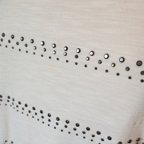 Vanity White Bedazzled Racerback Tank Top - Picture 5 of 5